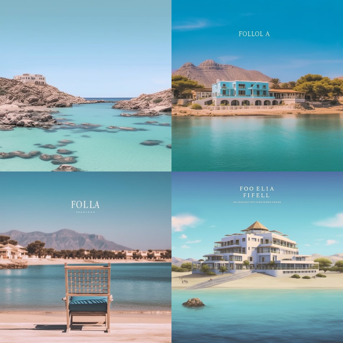 Creating a Luxury Hotel Poster with a Breathtaking Beach Background