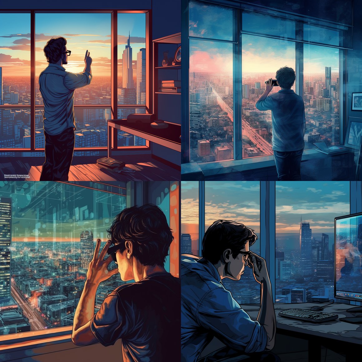 Cityscape Gaze: An Exercise Break in a Programmer's Journey