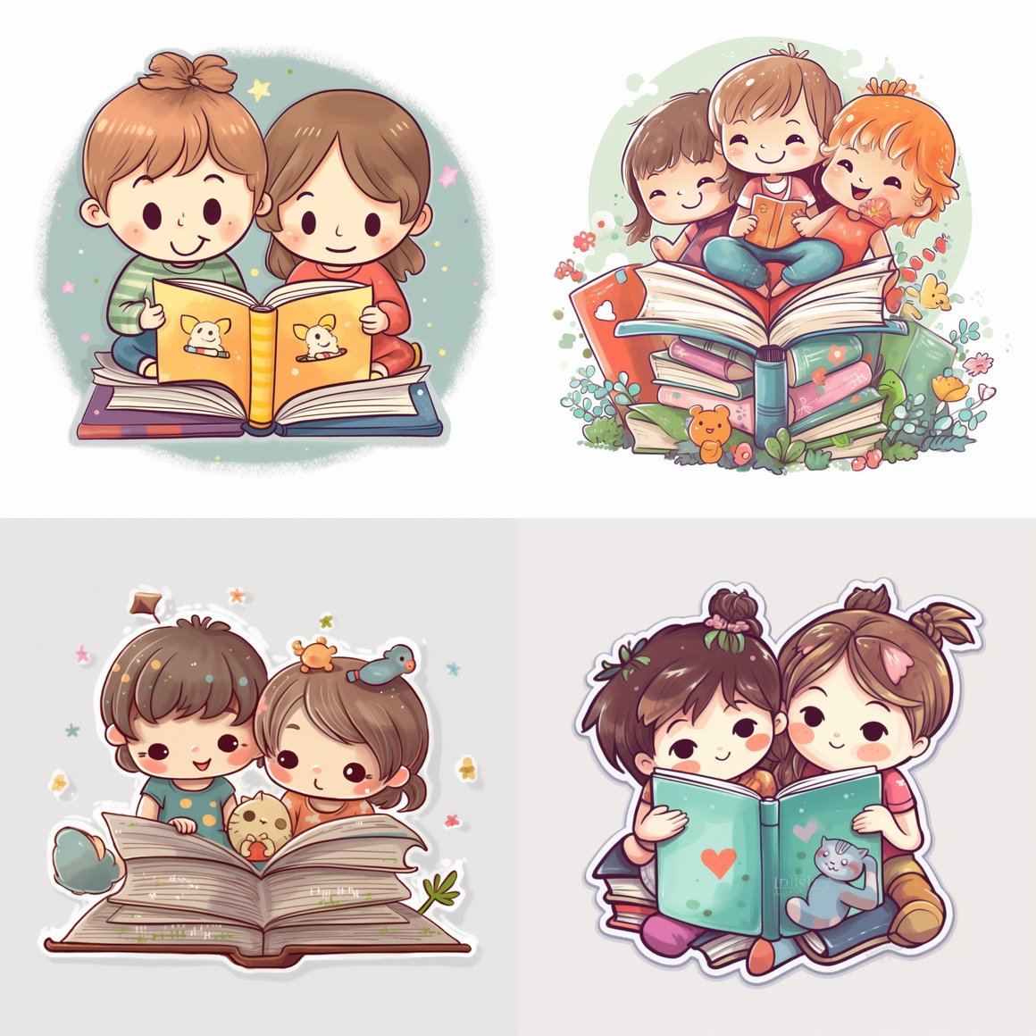 Children's Sticker Design Concept