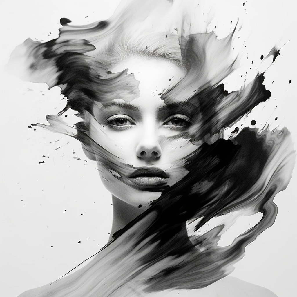 Retrato Abstracto de Emociones Coloridas