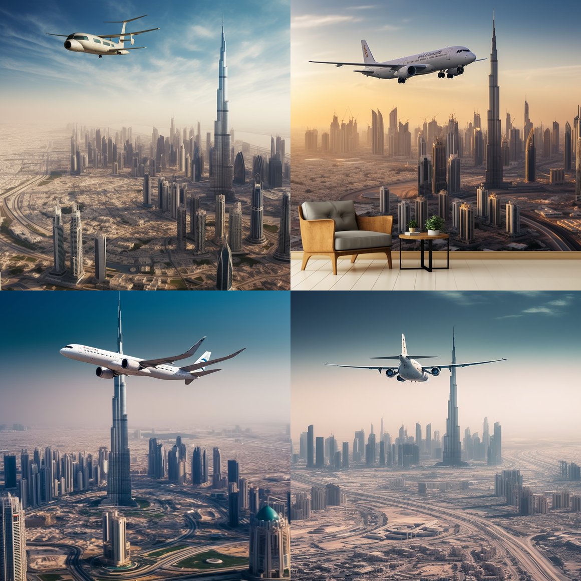 A Bird's Eye View of Burj Khalifa - 8K Video