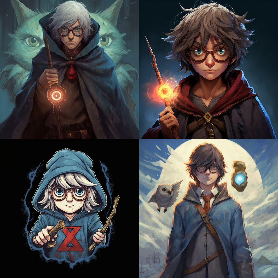 Harry Potter's Adventure in Zelda with a Twist of Gandalf and Sharingan