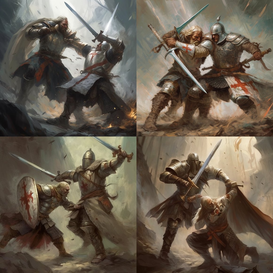 Clash of the Ancients: Templar vs Viking Mid-Journey