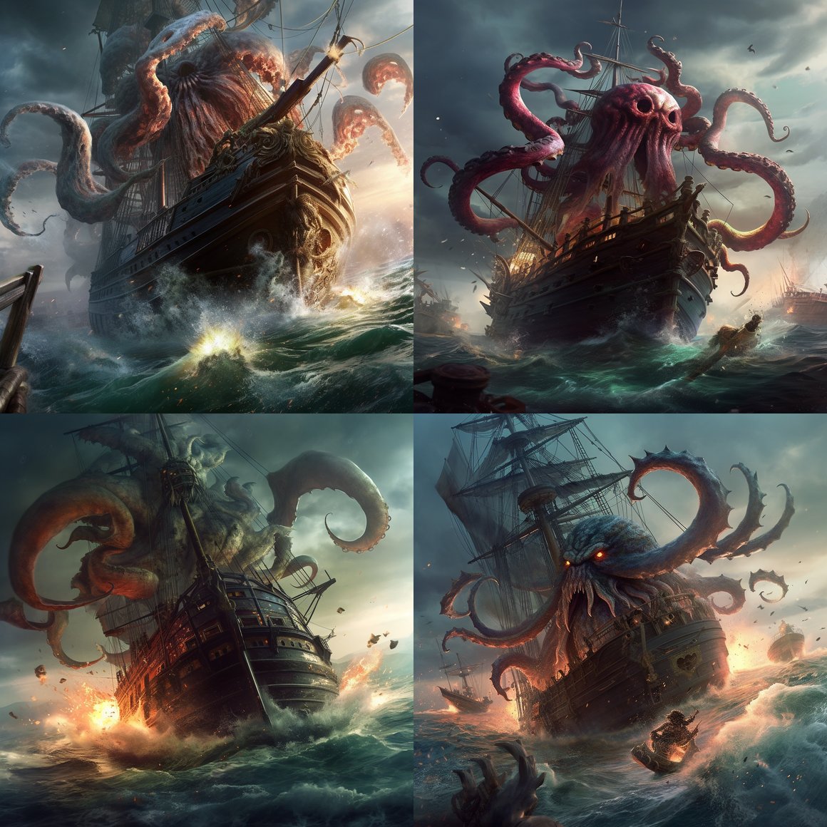 Nautical Chaos: Pirates vs Kraken