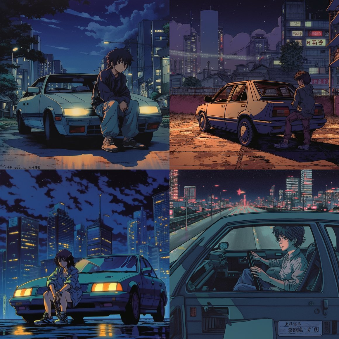 Midnight City Drive: 80's Anime Nostalgia