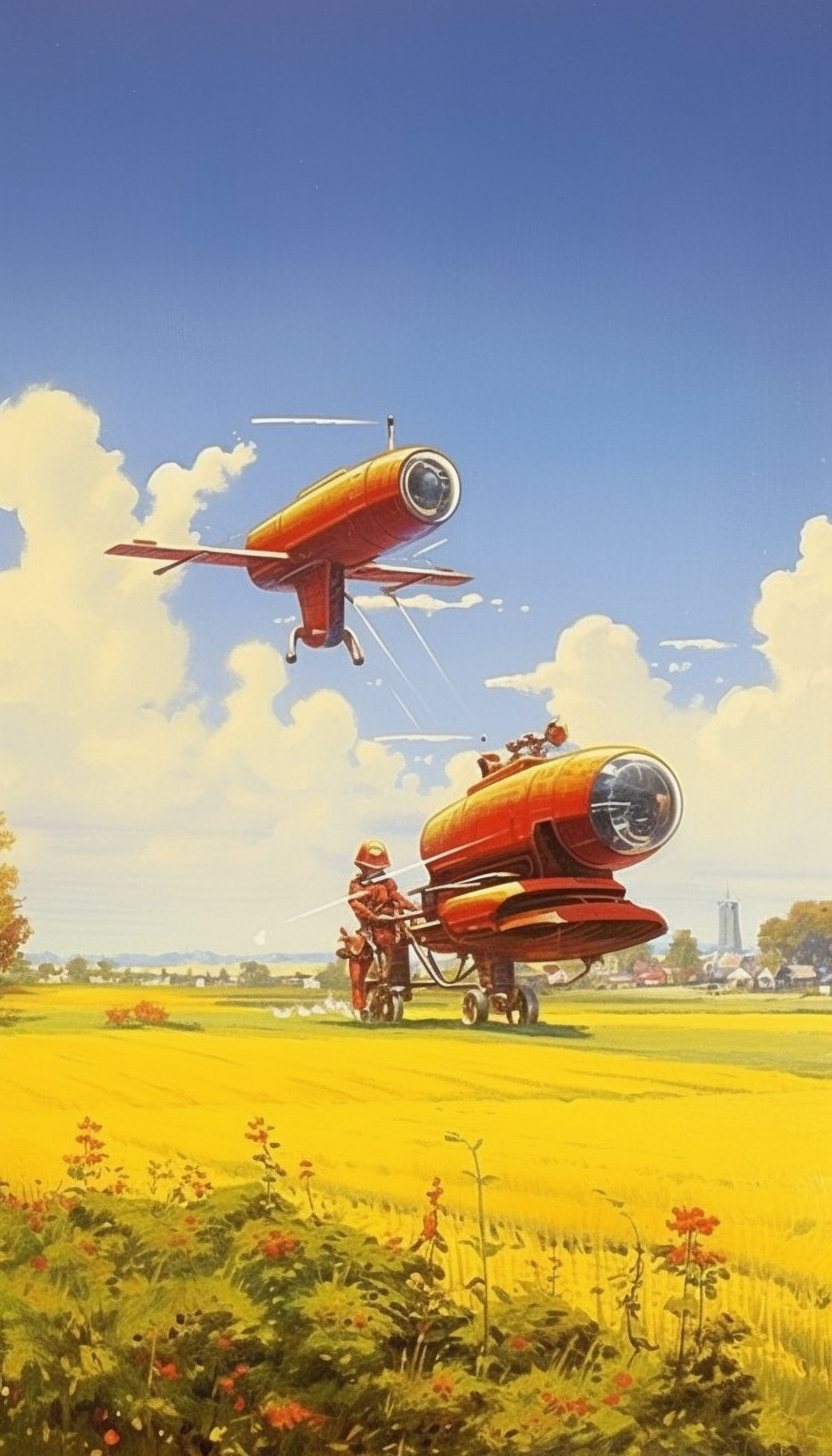 Harvesting Dreams: A Retrofuturistic Journey