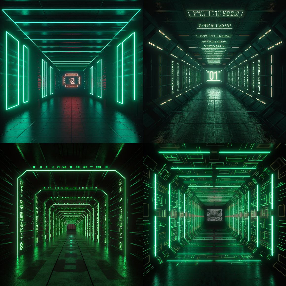 Neon Revelation in the Dark Tunnel