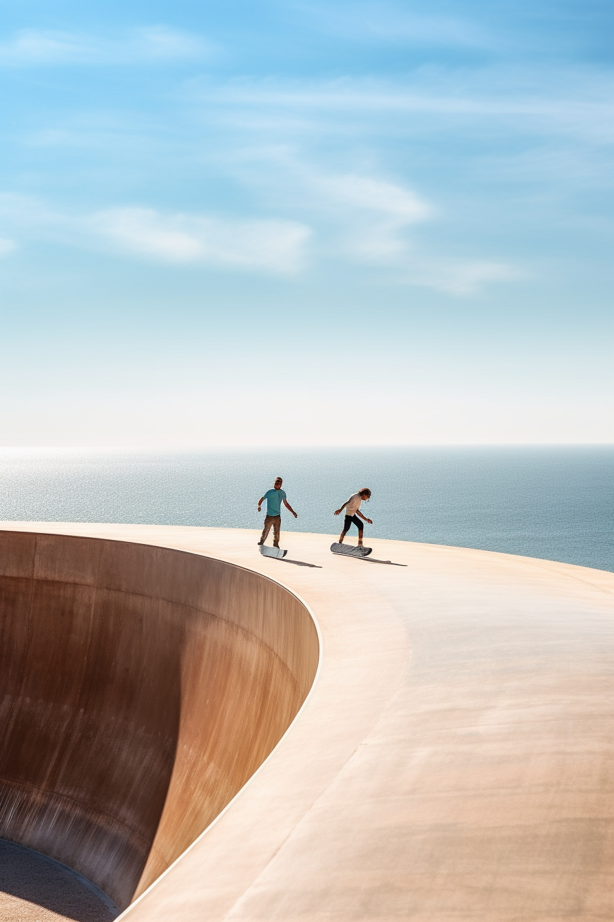 Sun-Drenched Halfpipe: California Skateboarding in Summer