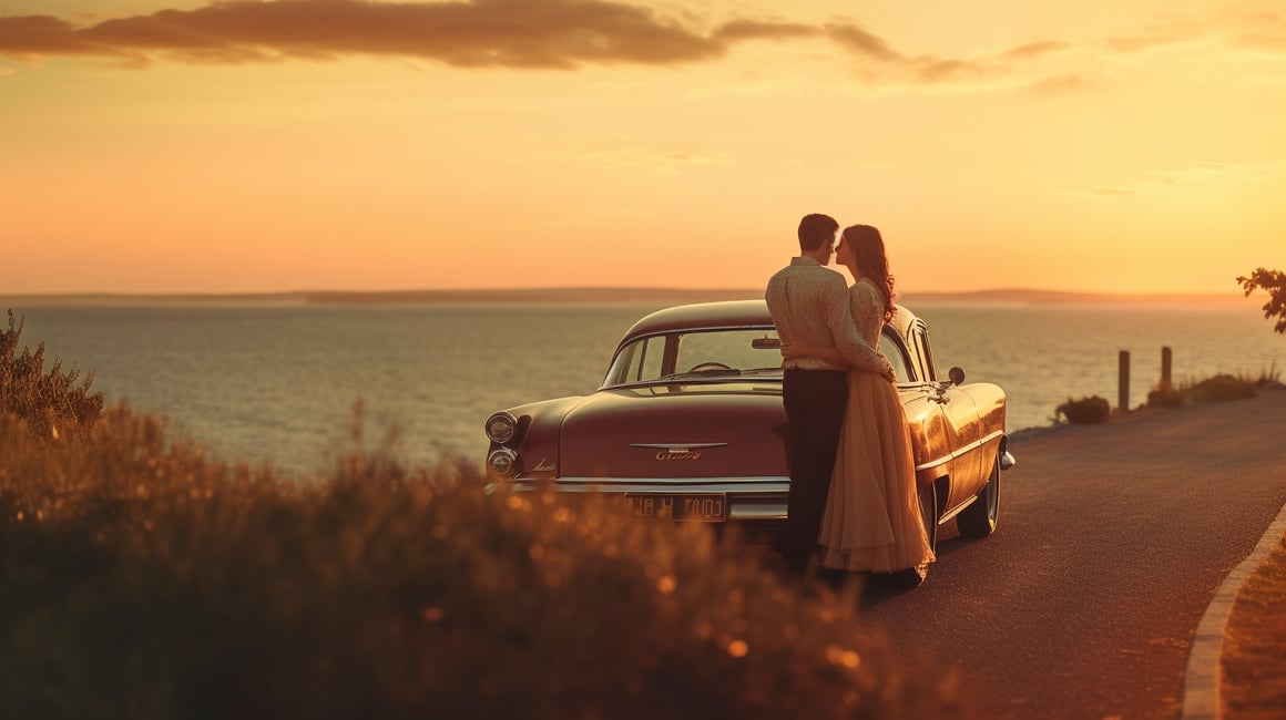 Summer Love in Golden Light: A Vintage Coastal Romance