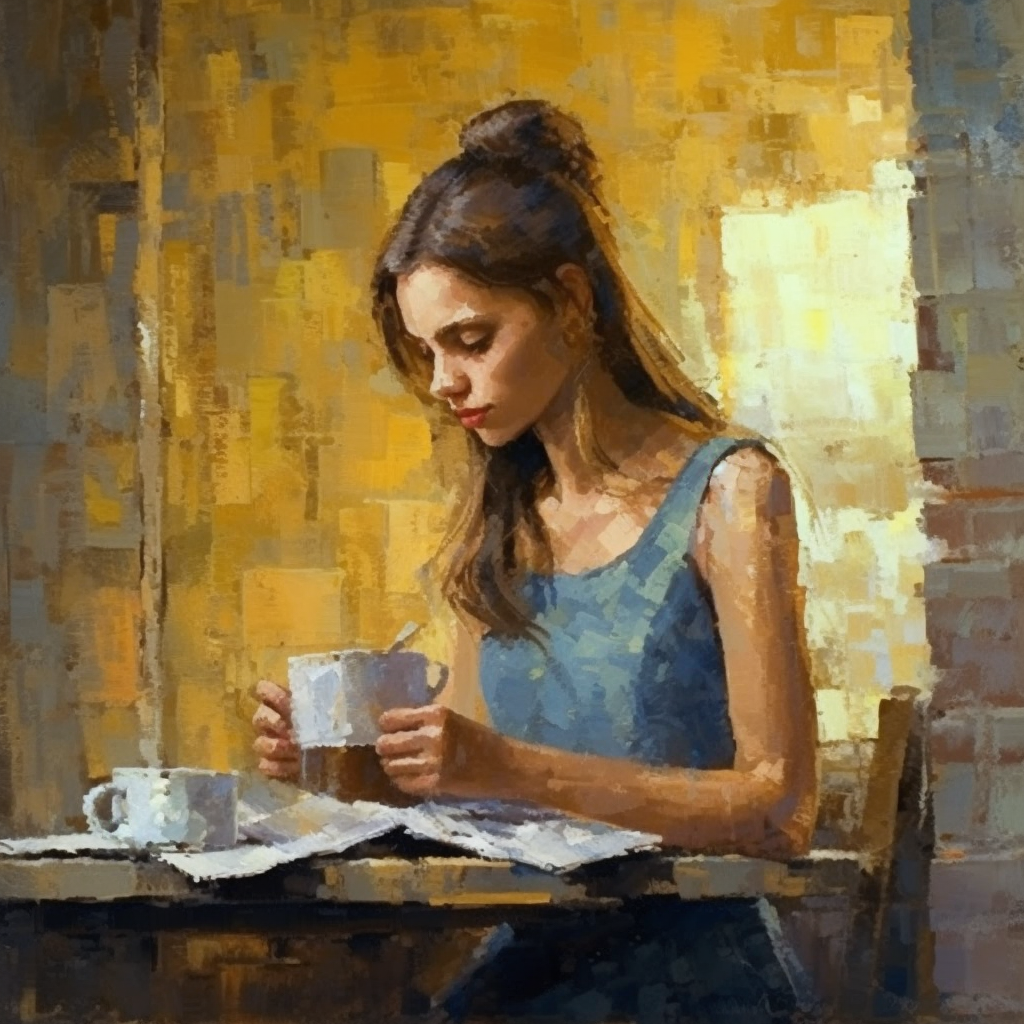 A Tale of Beauty and Books in the Coffeehouse
