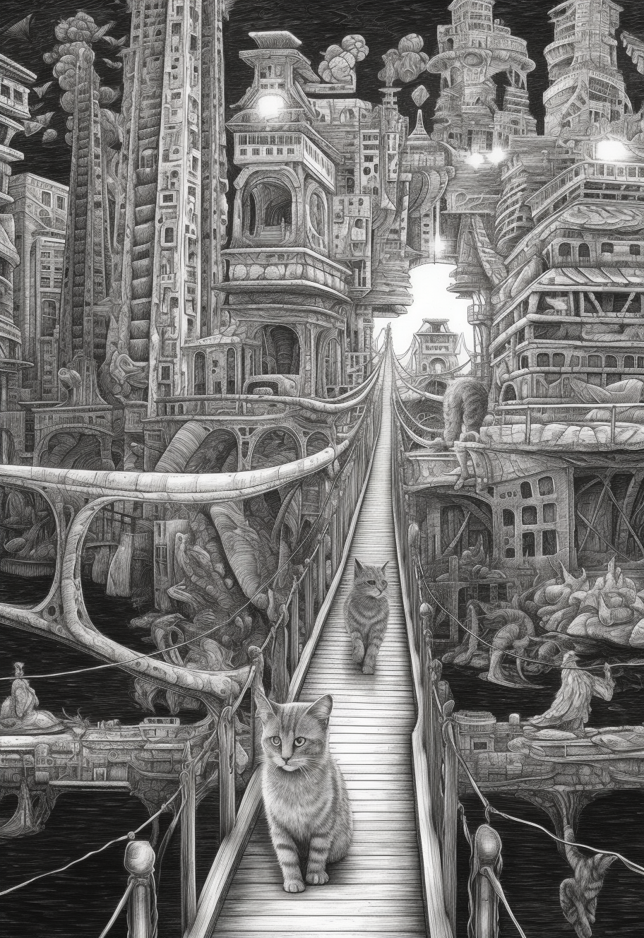 A Trans-dimensional Artistic Exploration