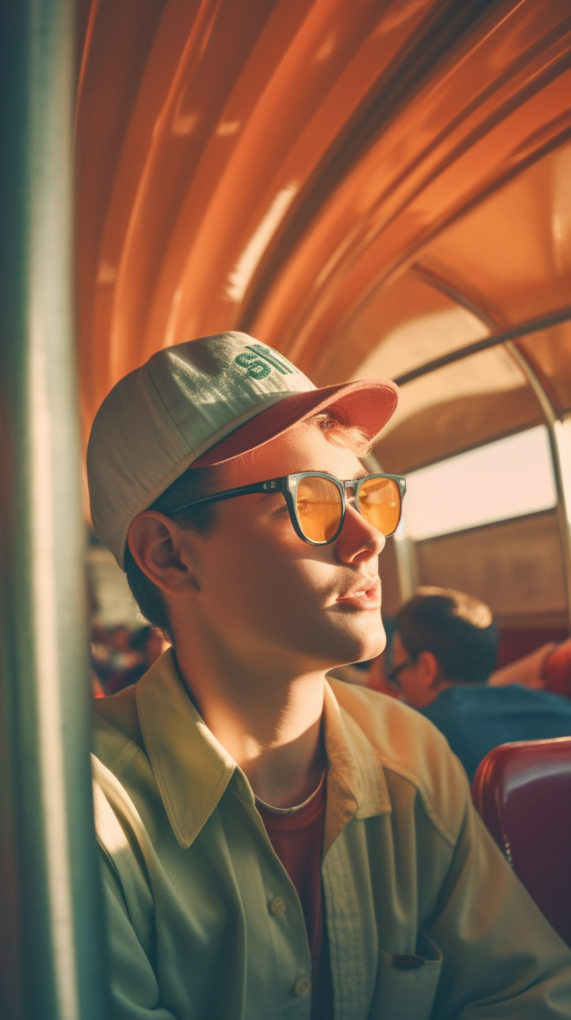 Retro-Futuristic Spaceship Baseball Mid-Journey Snapshot