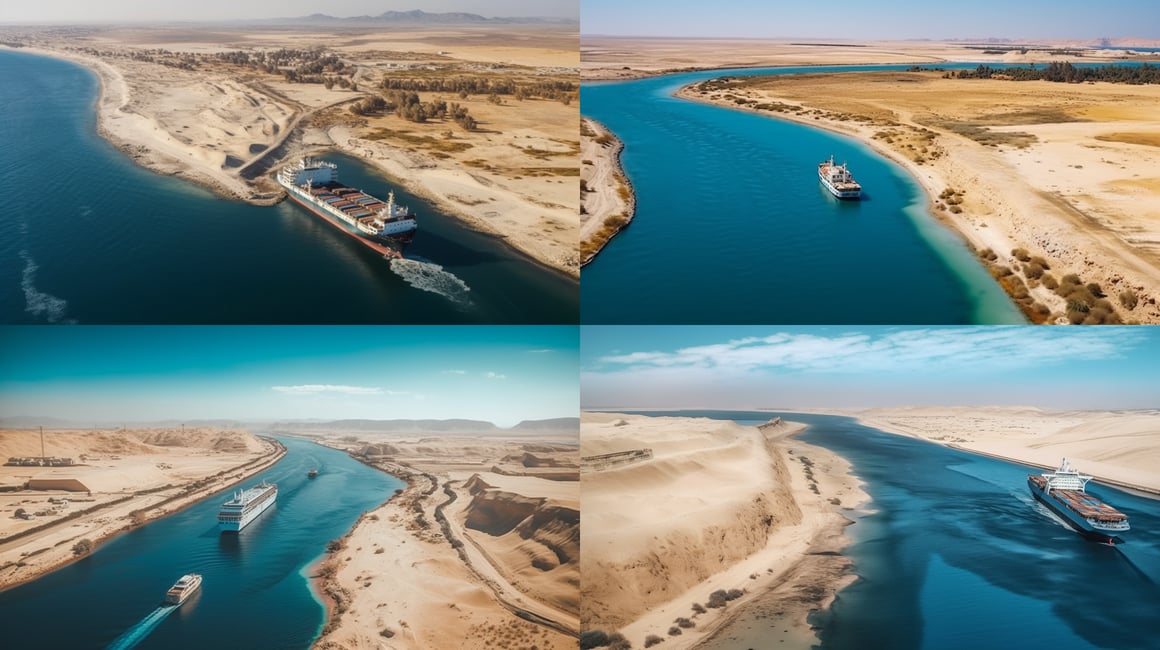 Suez Canal Solitude: A Mid-Journey Captivation