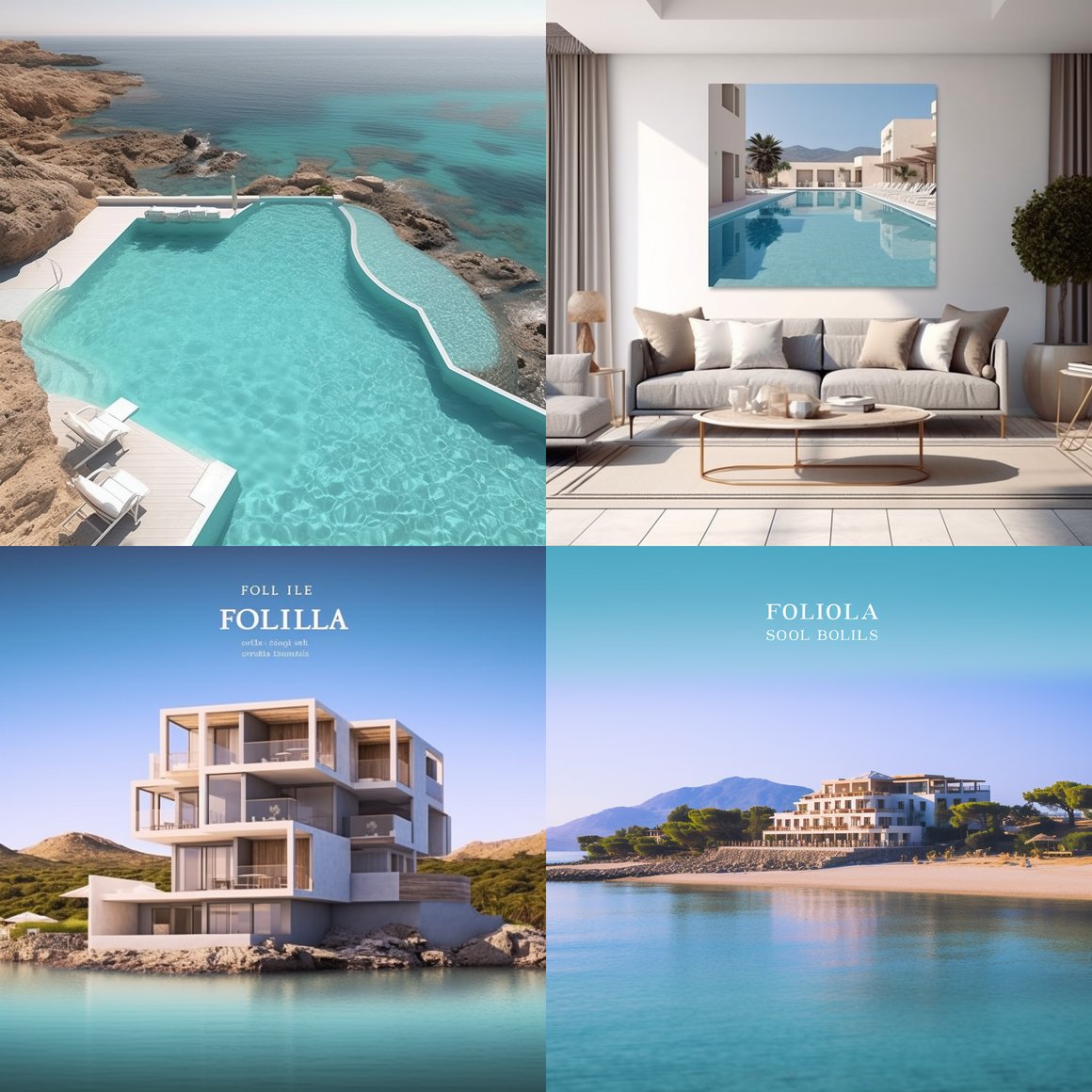 Creating a Luxury Hotel Poster with a Breathtaking Beach Background