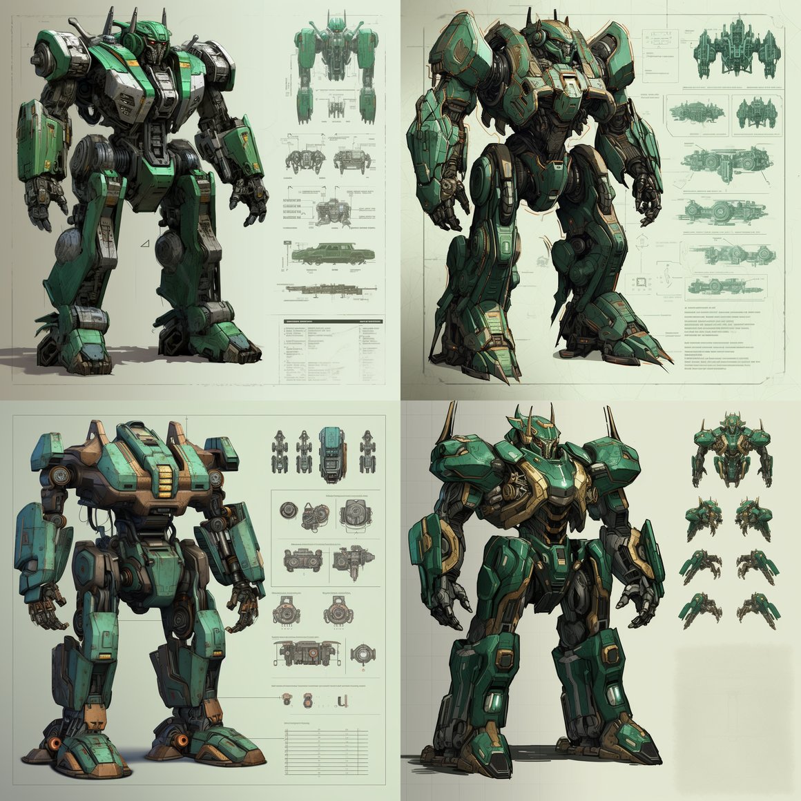 Detailed Cyberpunk Transformer Model: High-Tech Outer Space Design in UHD Quality