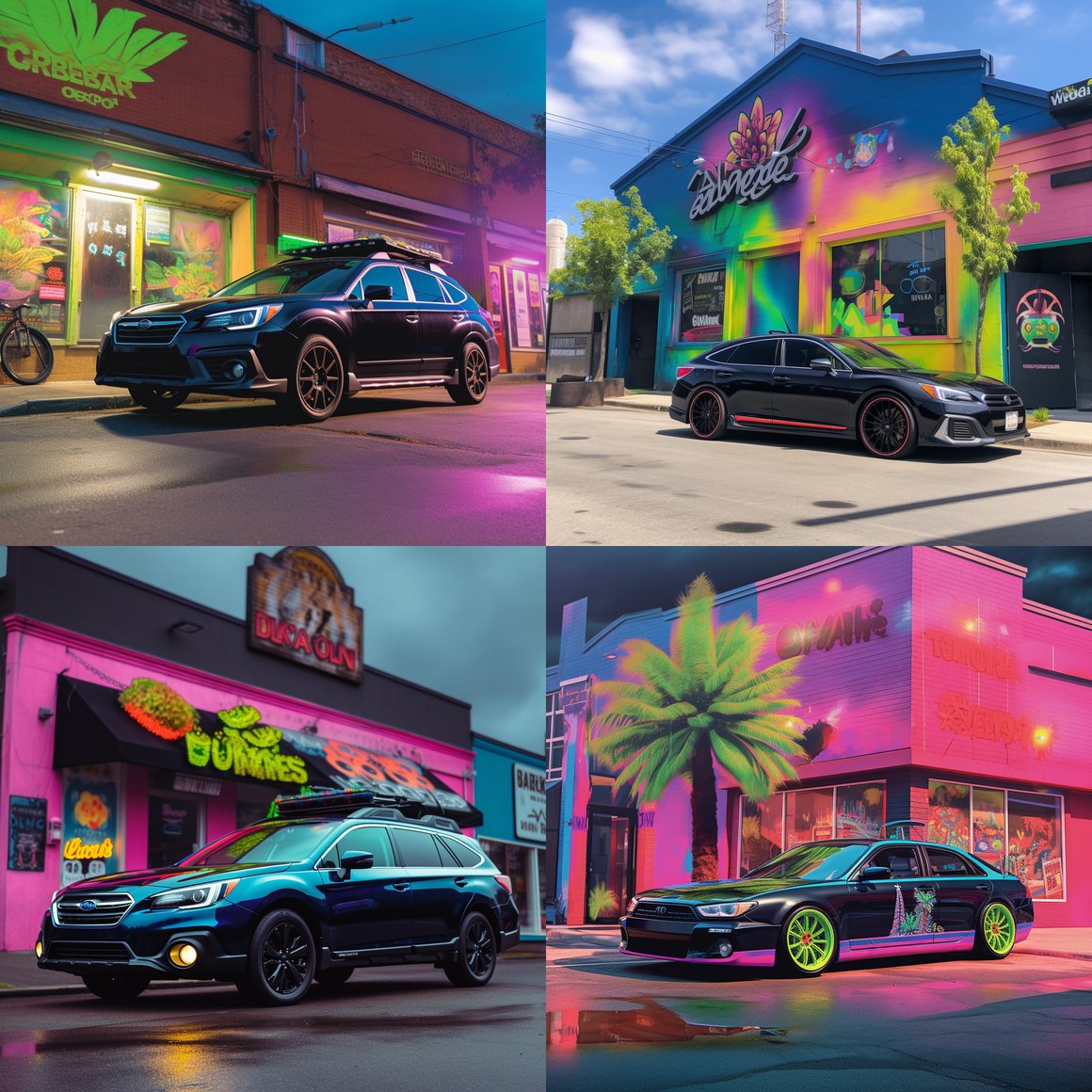 Neon Highlights: A Pitstop at Cannabis Kingdom