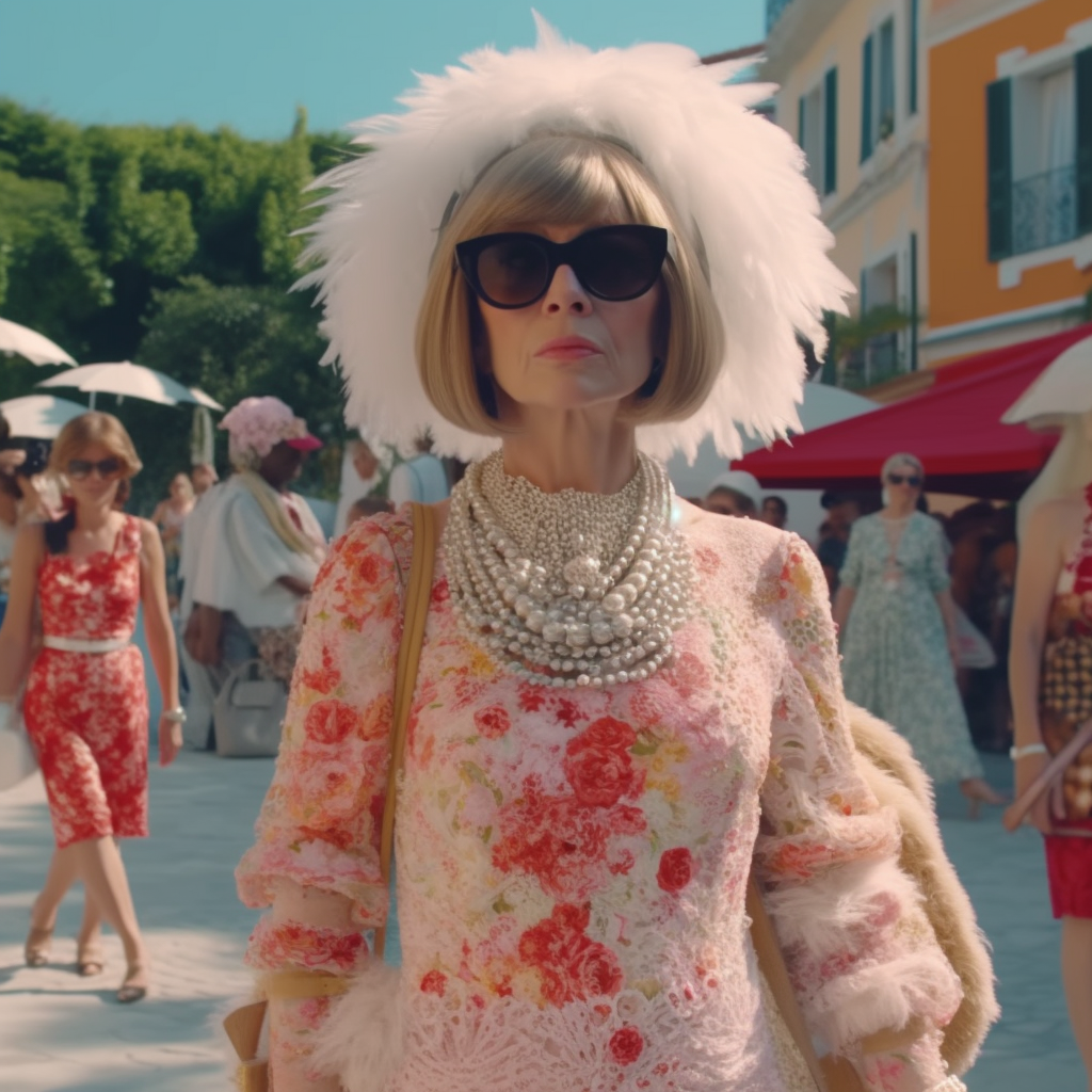 Summer Couture: Real-life Anna Wintour in Capri