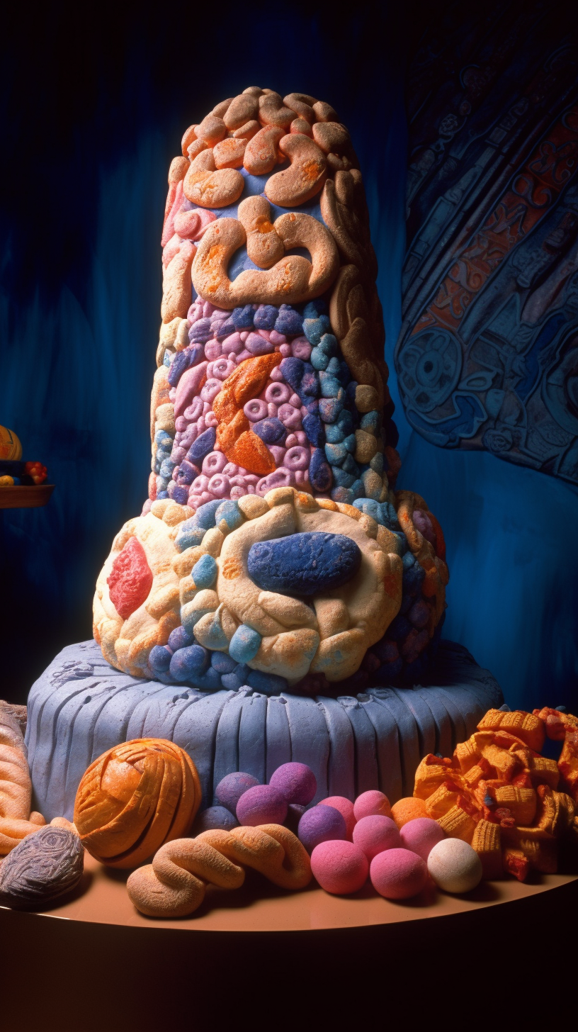 A Surrealistic Mayan Spacecraft Journey