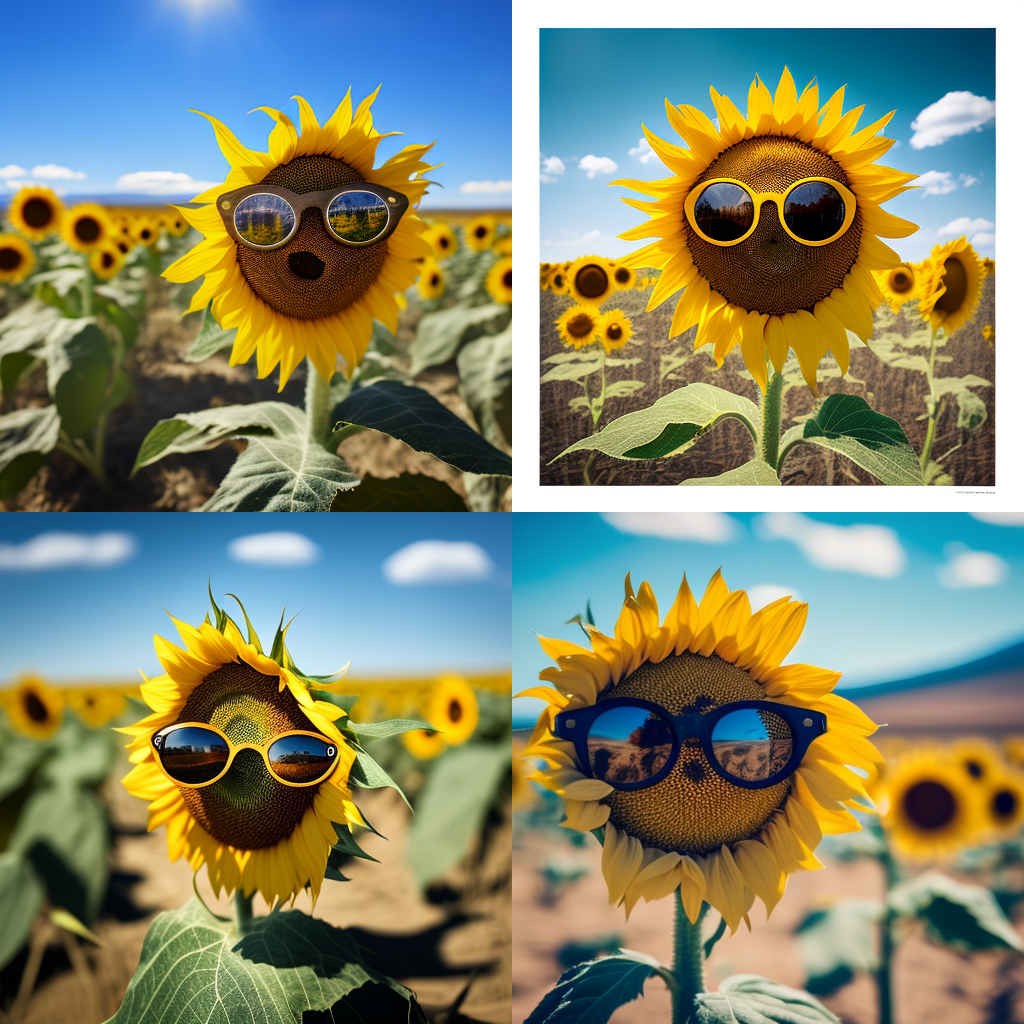 Sunflower Funk: Mid-Journey Snapshot