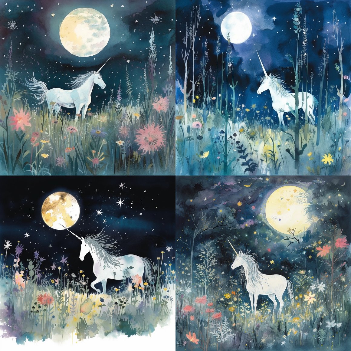 A Unicorn's Night in Quentin Blake's Enchanted Garden