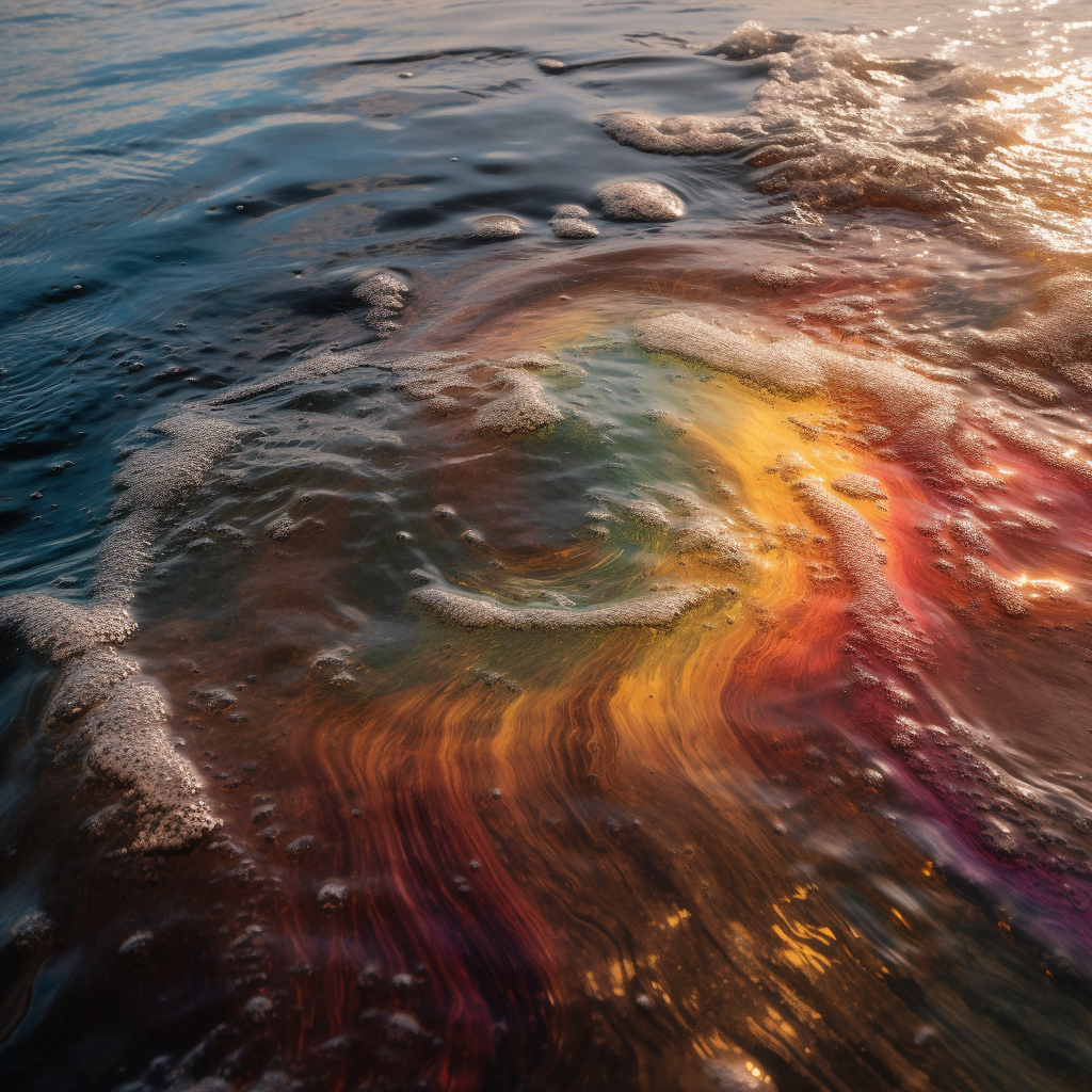Arctic Prism: An Unexpected Spectrum on Glacial Waters