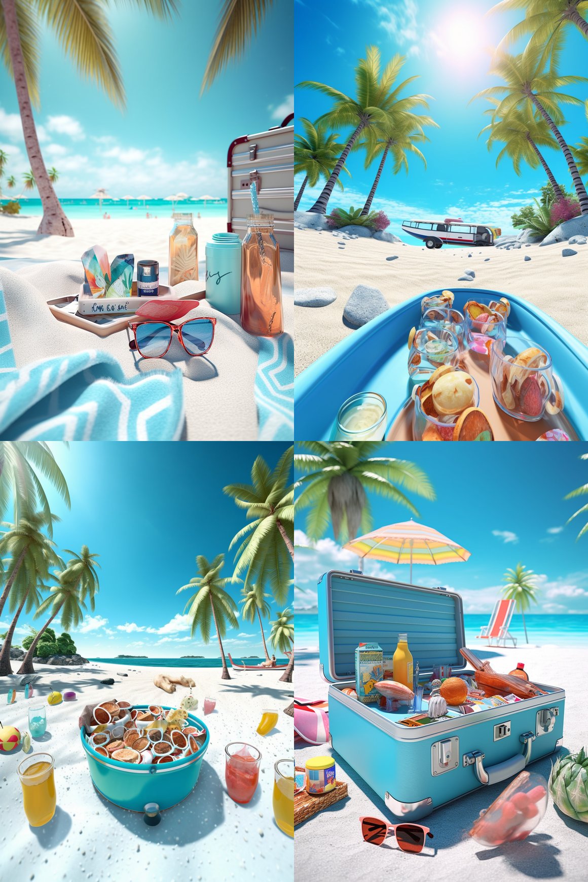 Sun-soaked Tropical Beach Party: A Mid-Summer Journey