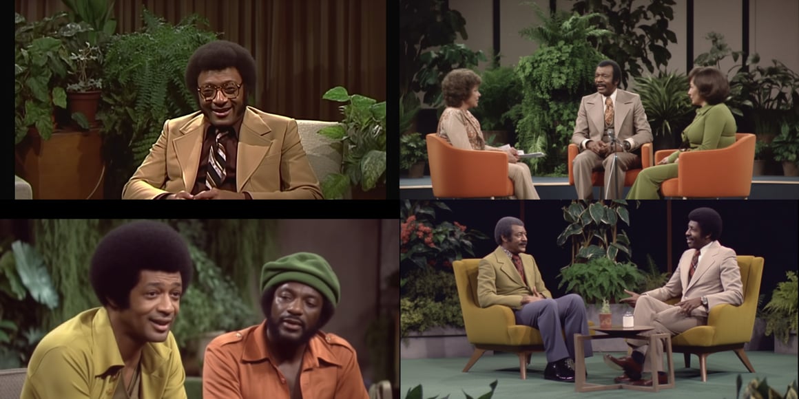 'A TV Talkshow on a Small Stage Between Ferns' Screenshot