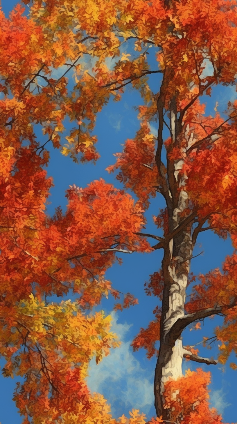 Detailed Mid-Journey Capture of a Lone Tree
