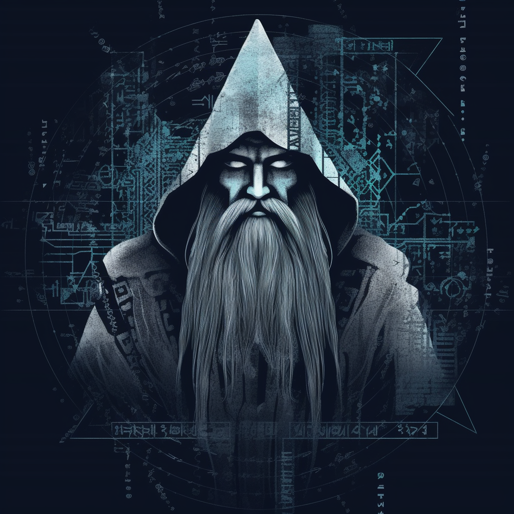 Otherworldly Mythical Text-Led Logo Design for Cyber Aghori
