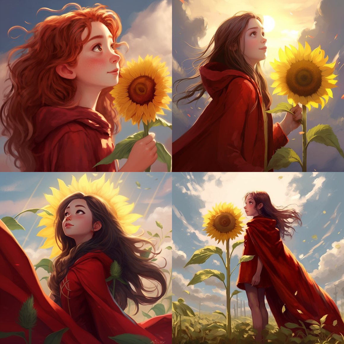 Sunflower Gaze: A Mid-Journey Encounter