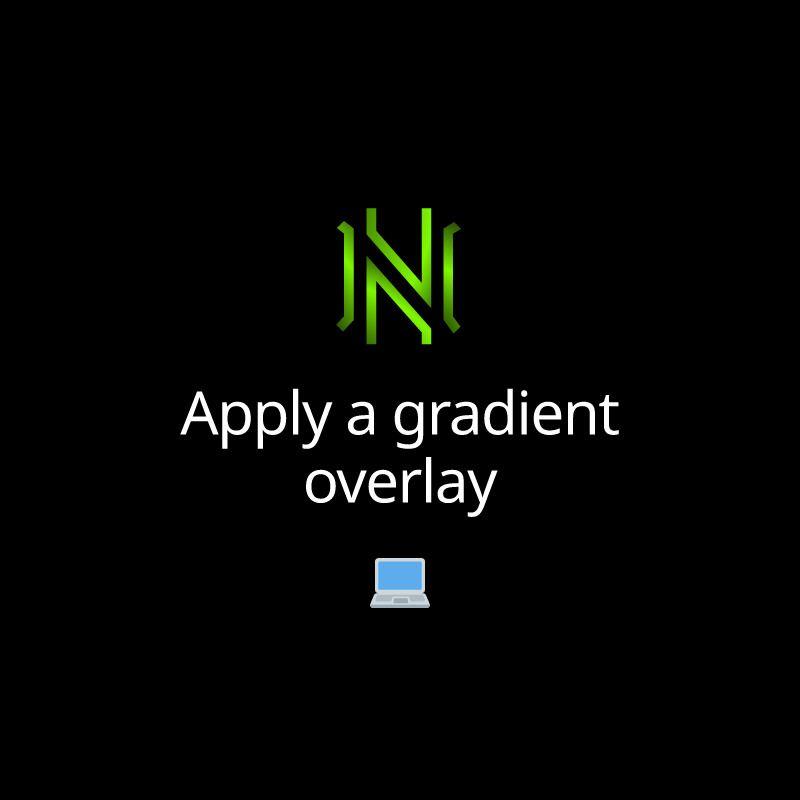 Apply a gradient overlay