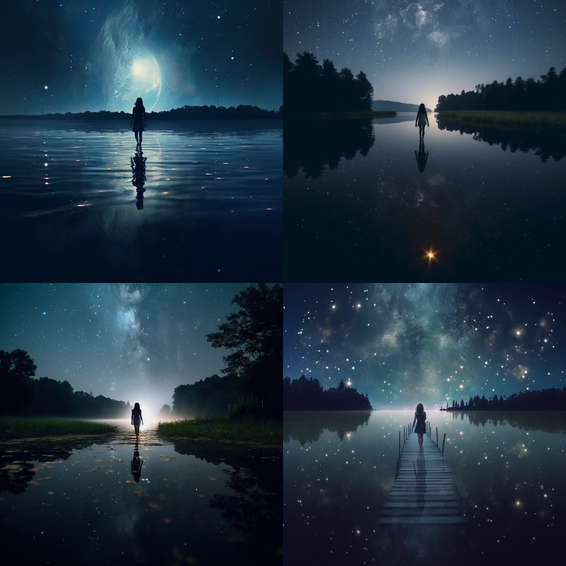 Sublime Serenade of the Moonlit Lake