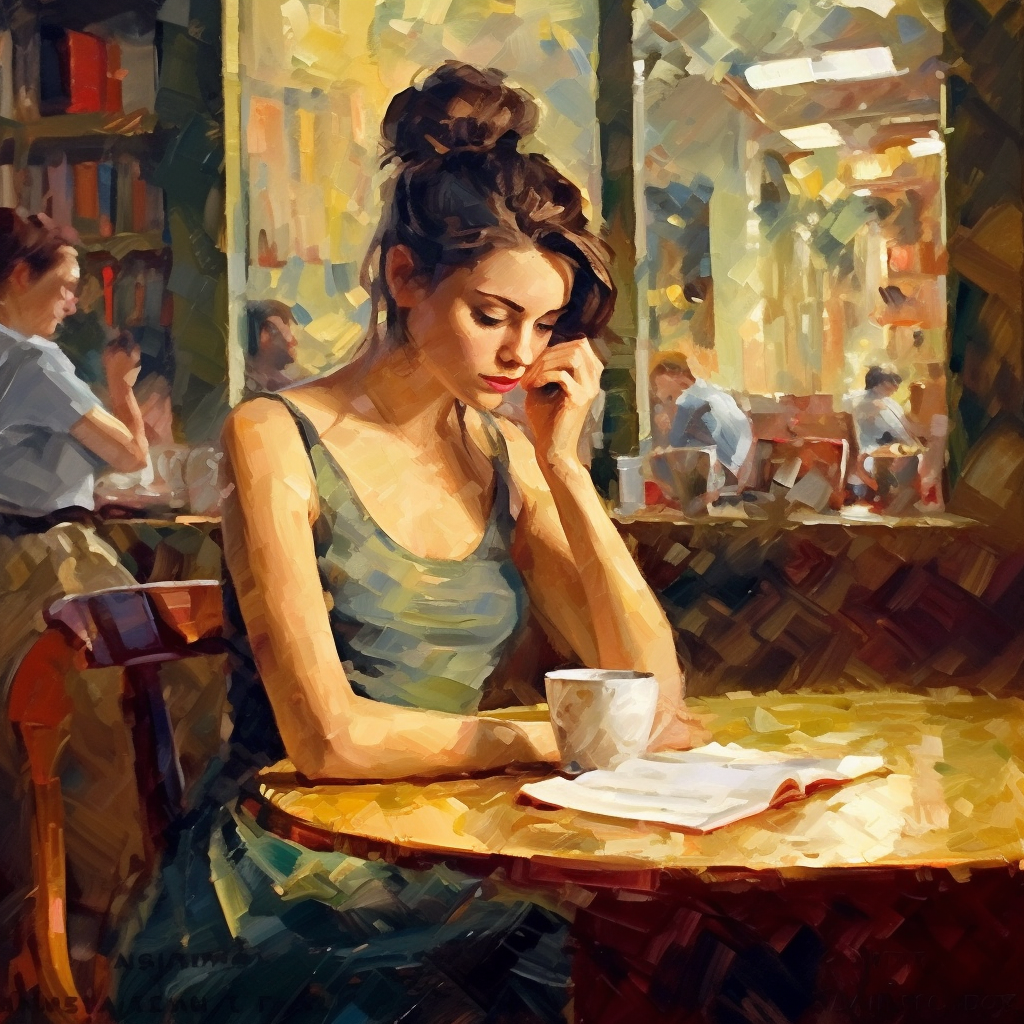 A Tale of Beauty and Books in the Coffeehouse