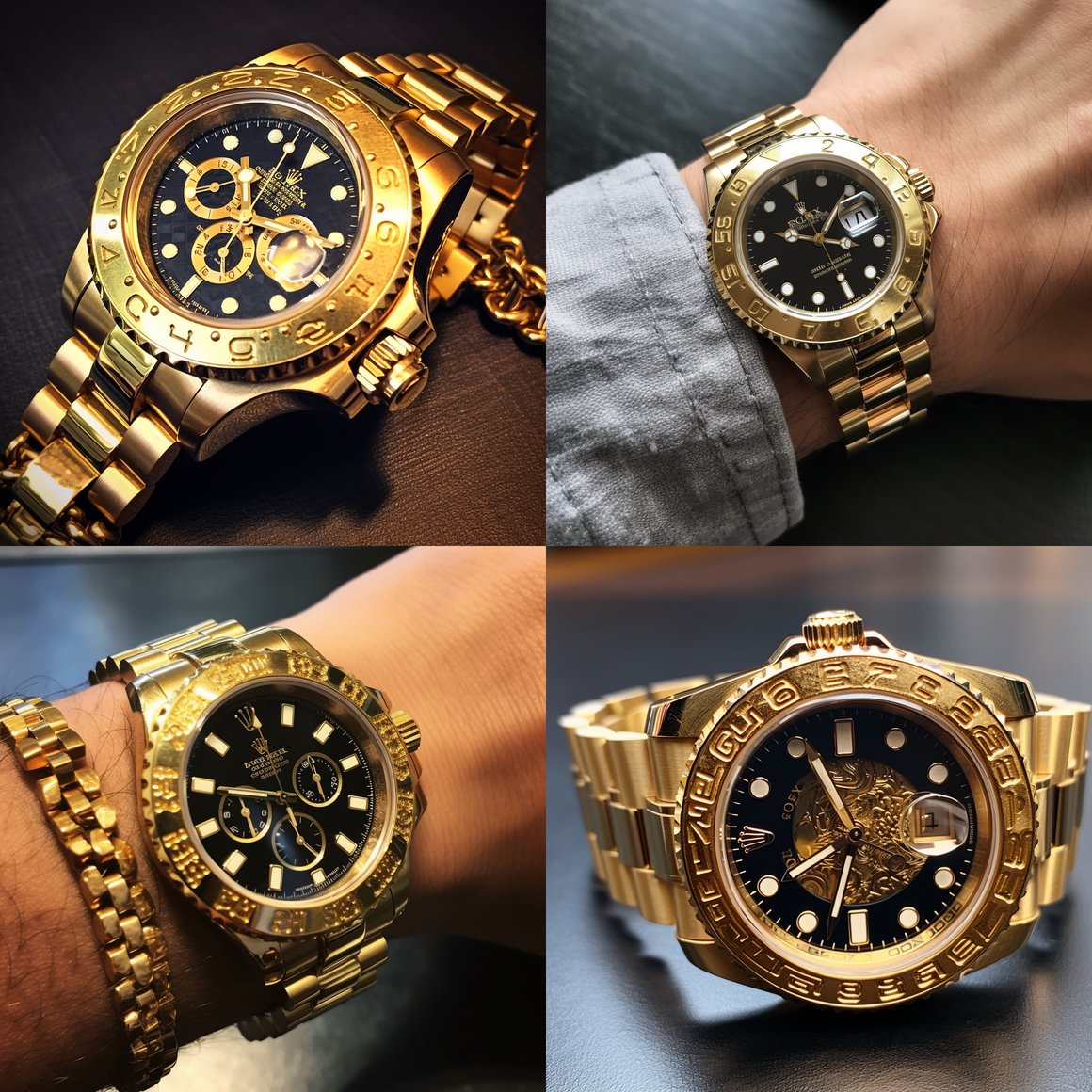 Mid-Trip with a 24K Gold Chrome Hearts Rolex and Barc Bracelet