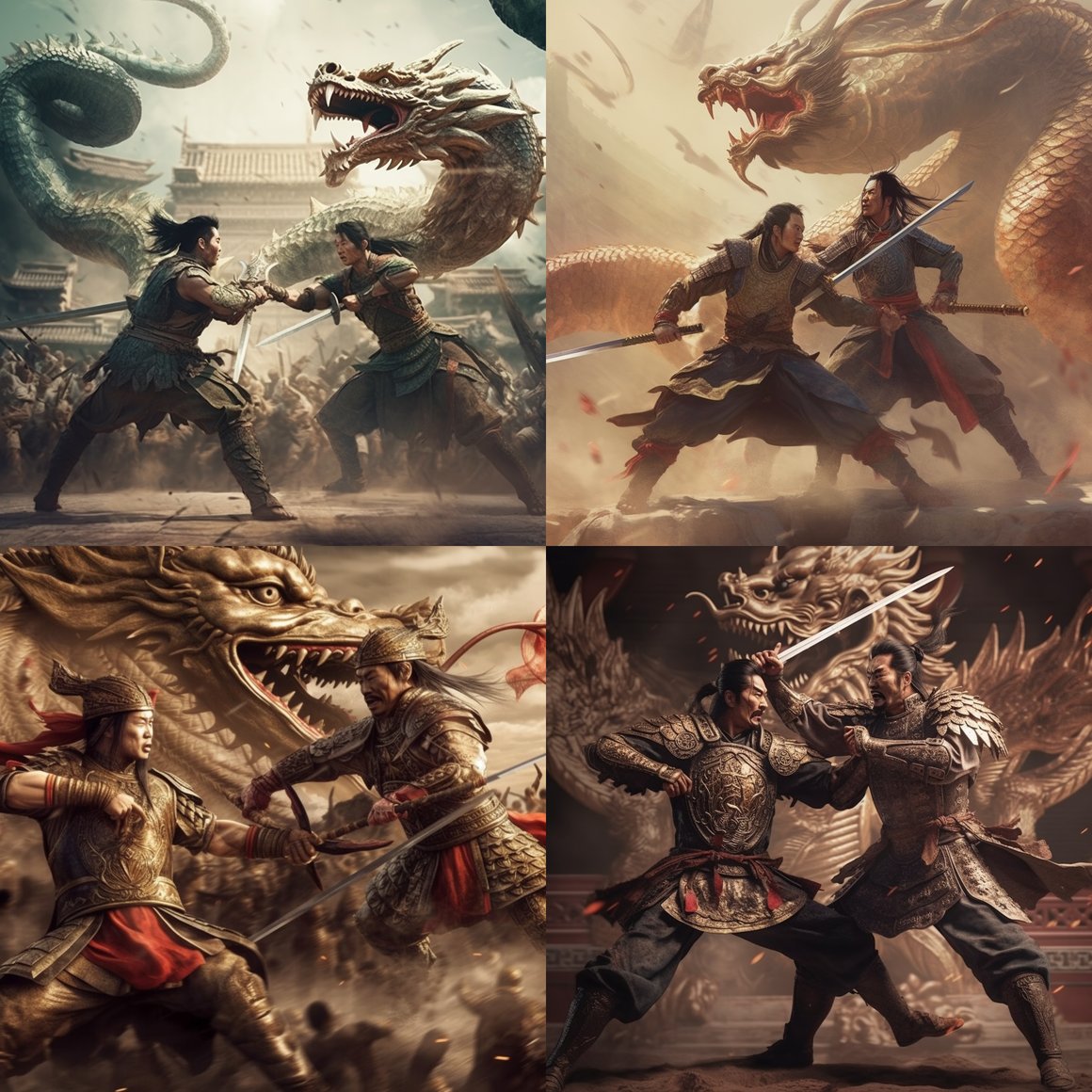 Han Dynasty Warriors vs Dragon in Stunning 4K Realism