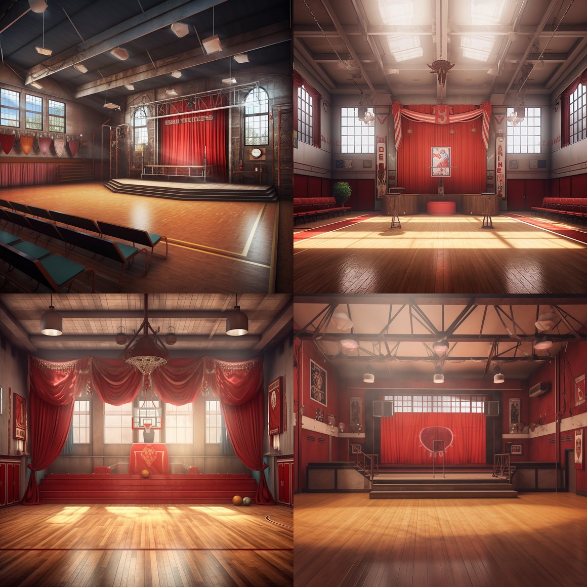 Revisiting the Golden Era: A Vintage School Gym Journey