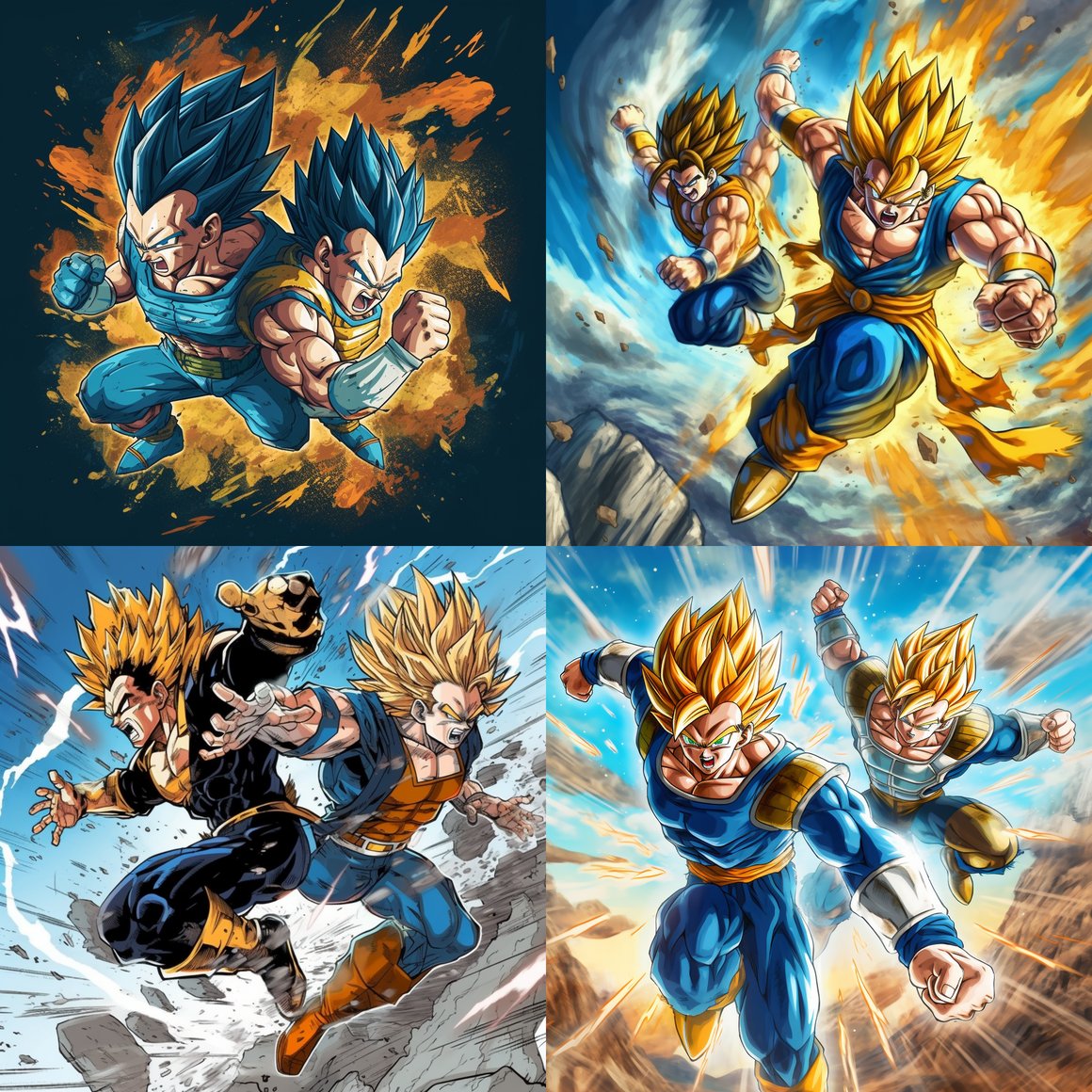 Clash of Titans: The Super Saiyan Showdown in the Sky