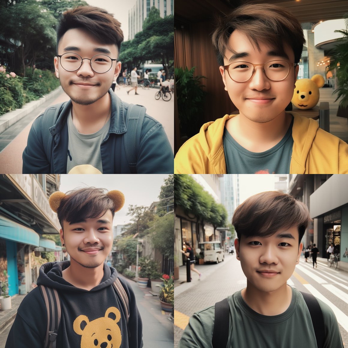 Happy Taiwanese Disney Fan Selfie in Japanese Fashion - V5