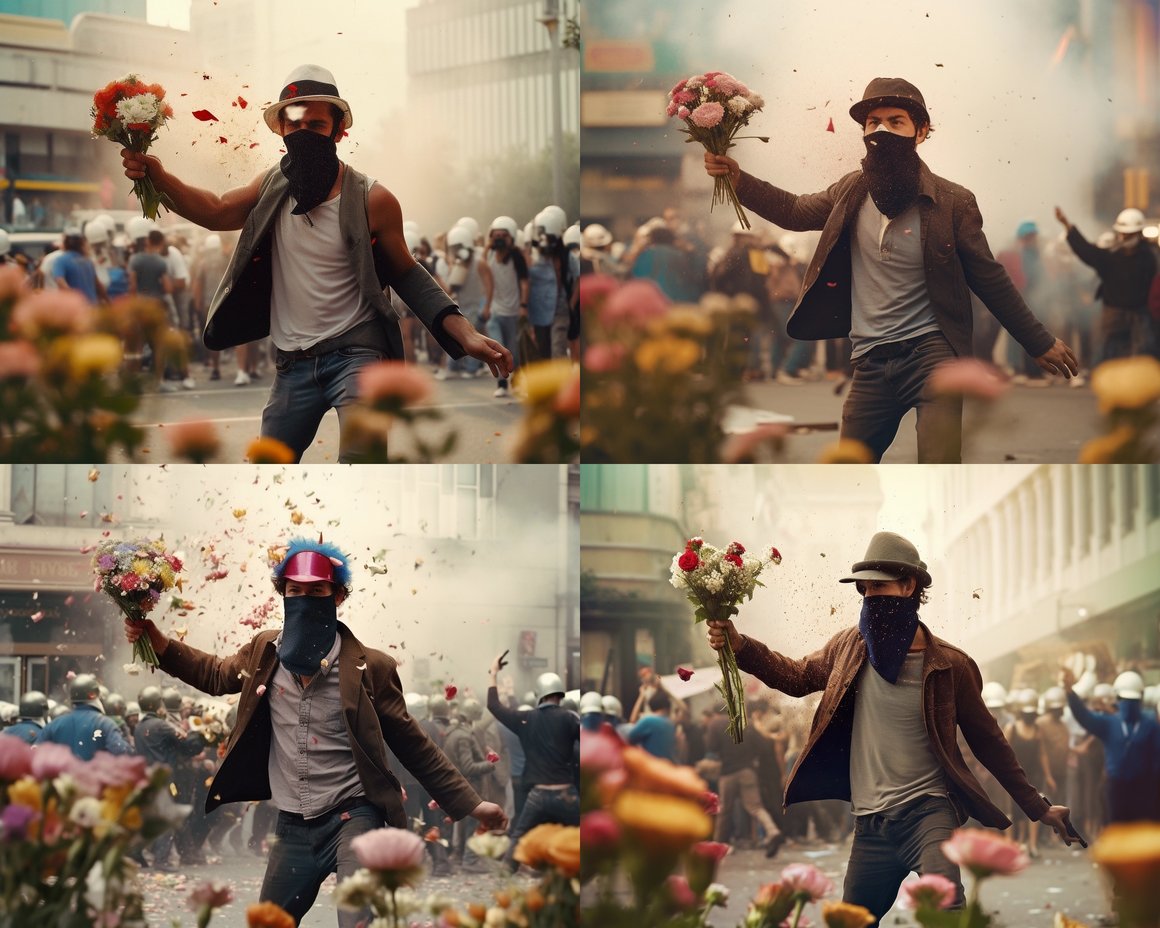 Revolution Reimagined: A Cowboy Amidst the Chaos