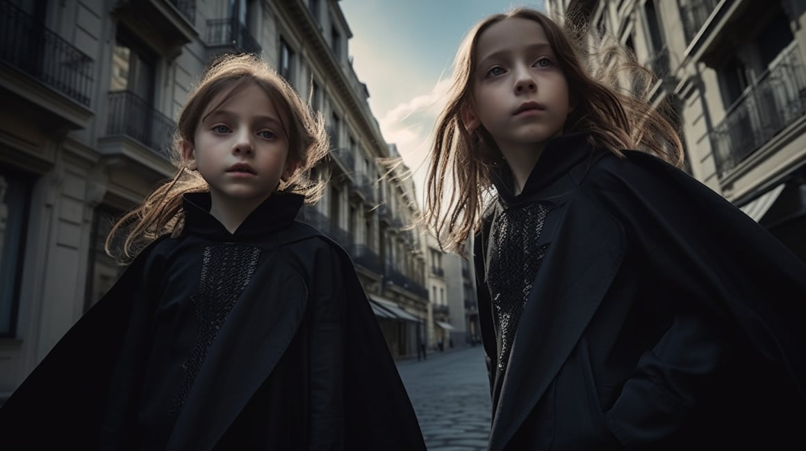 Children's Kite Flight in High Fashion Style