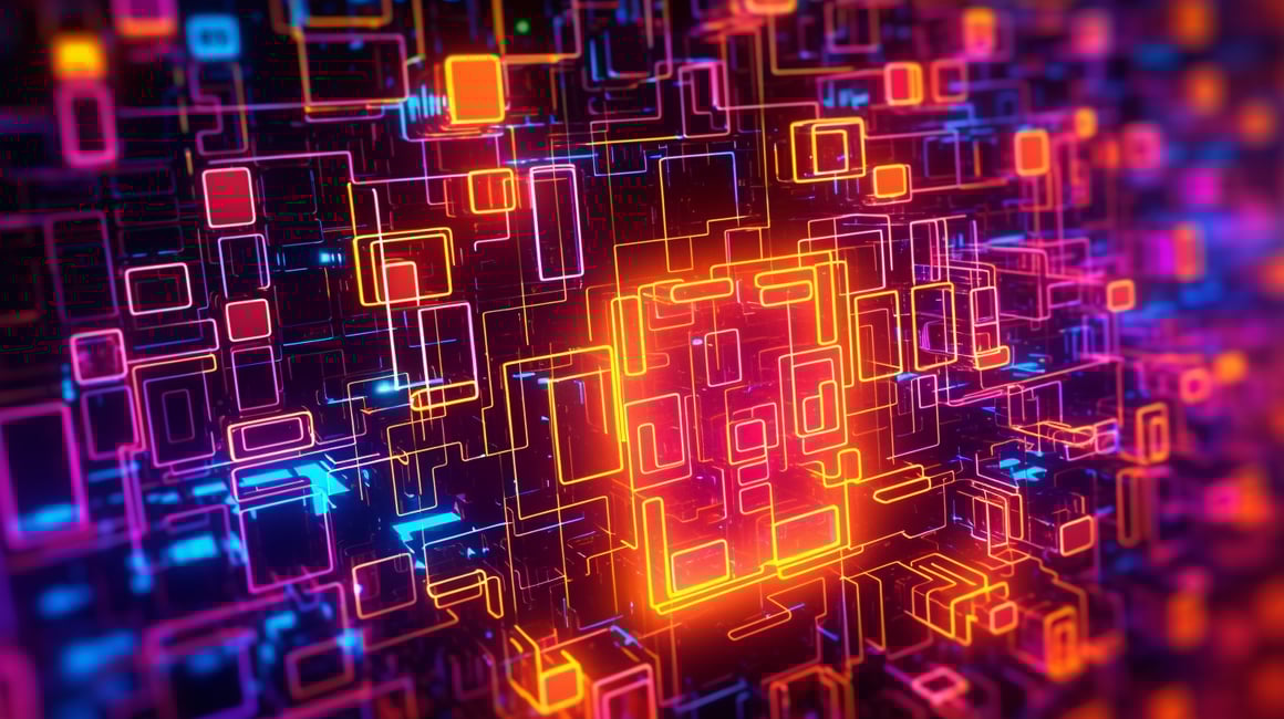 A Surreal Blockchain Journey in Neon 8K