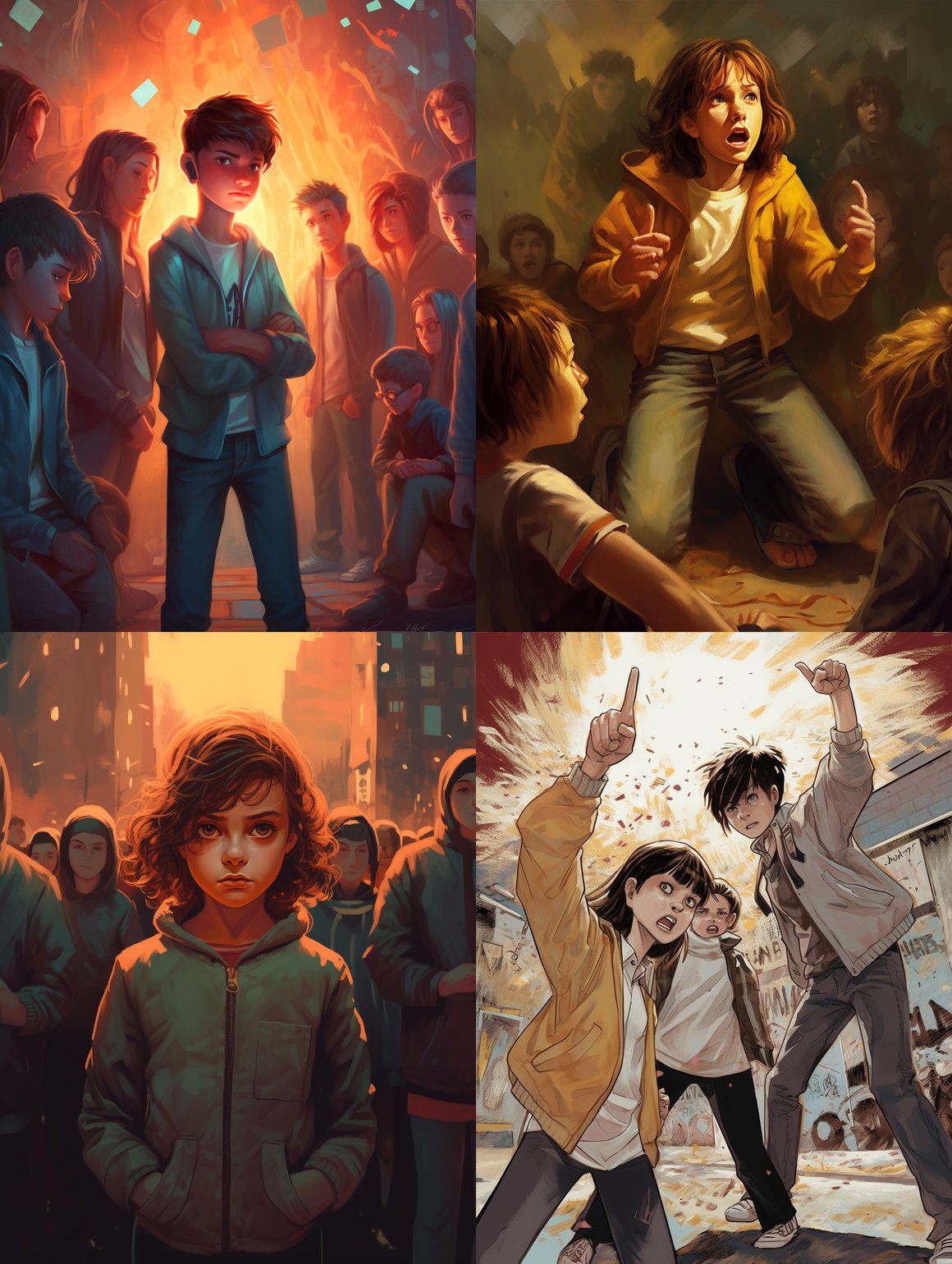 Halting Bullying - An Artistic Mid-Journey Perspective