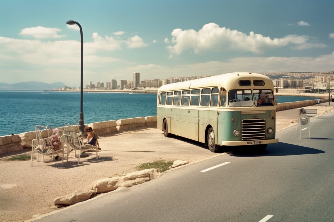 Summer Bus Ride Along Marseille's Beach