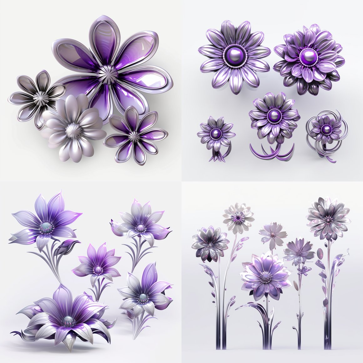 Neon Blooms: A Mid-Journey through Digital Elysium