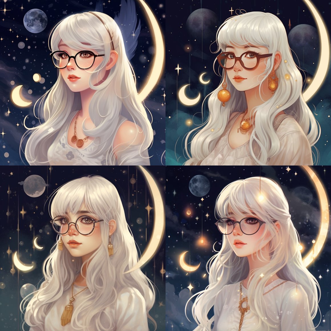 Midnight Enchantress: A Moonlight Journey