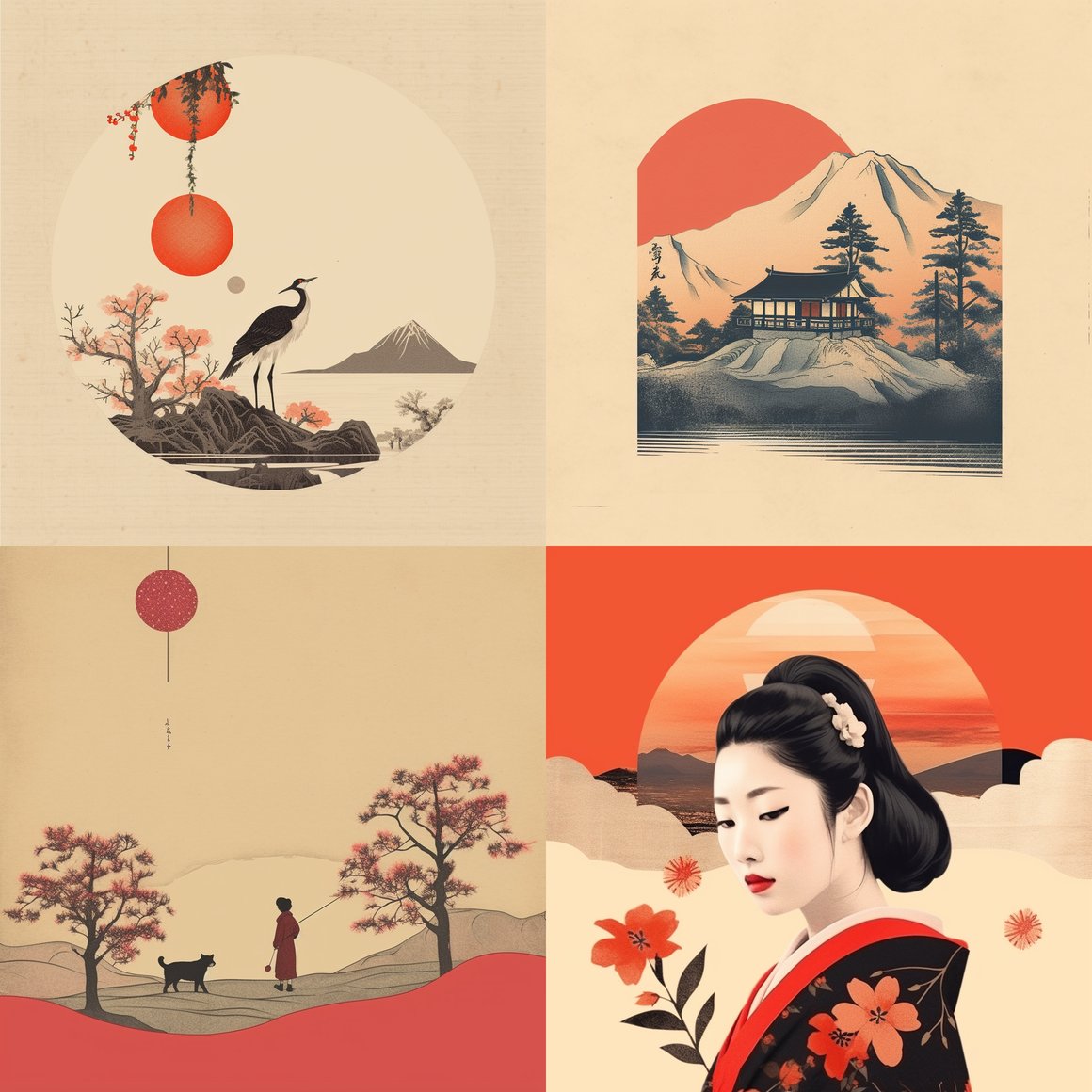 Mid-Voyage Serenity: A Vintage Japanese Aesthetic