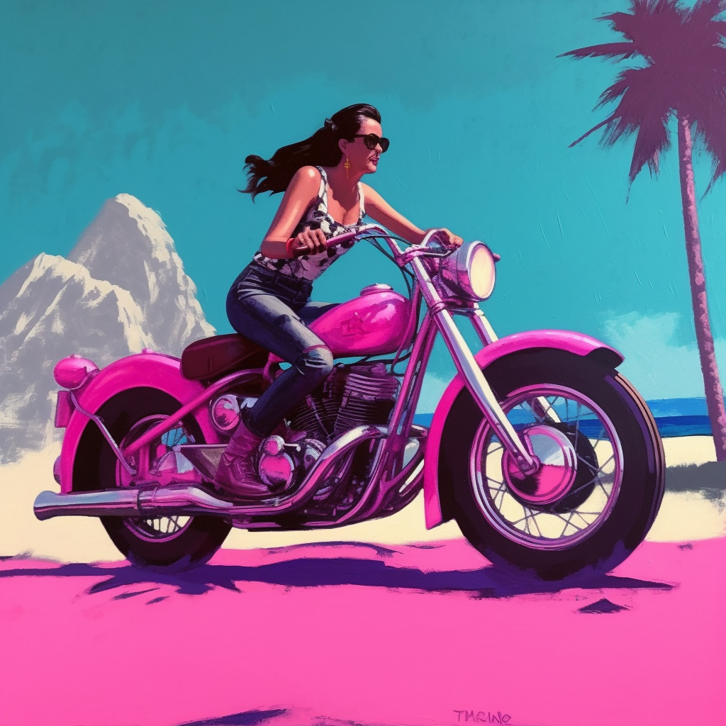 Retro Rockabilly Ride Along the Shoreline