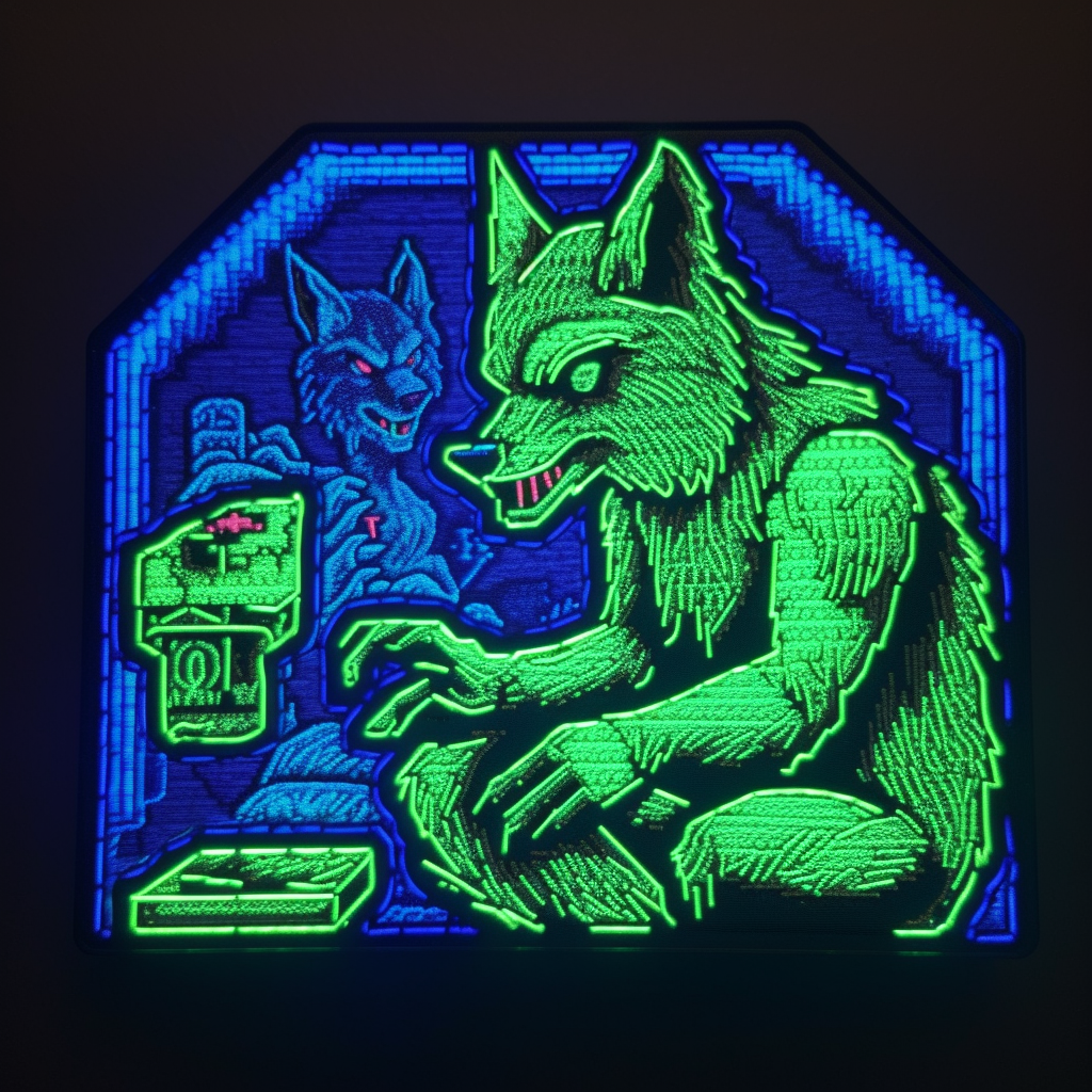 Neon Fantasy: The Werewolf's Pixelated Dice Game