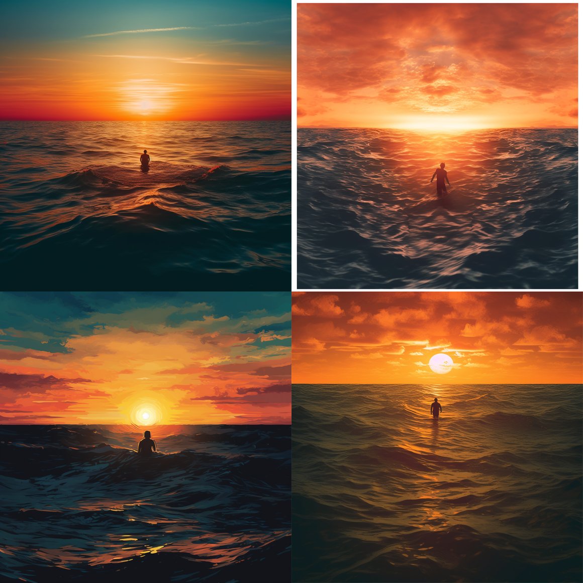 Sundown Solitude: A Journey Amidst Vast Oceans