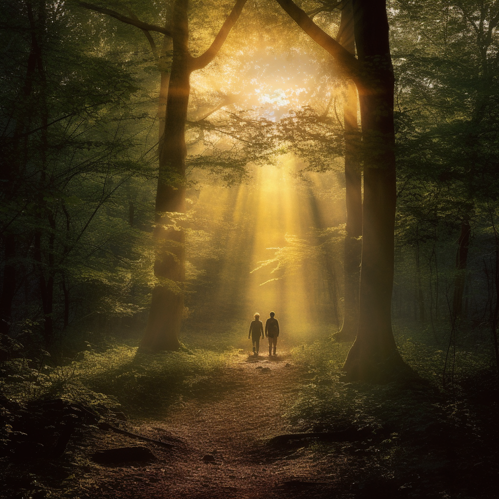 Sun-Kissed Forest Walk - An Aural Experience